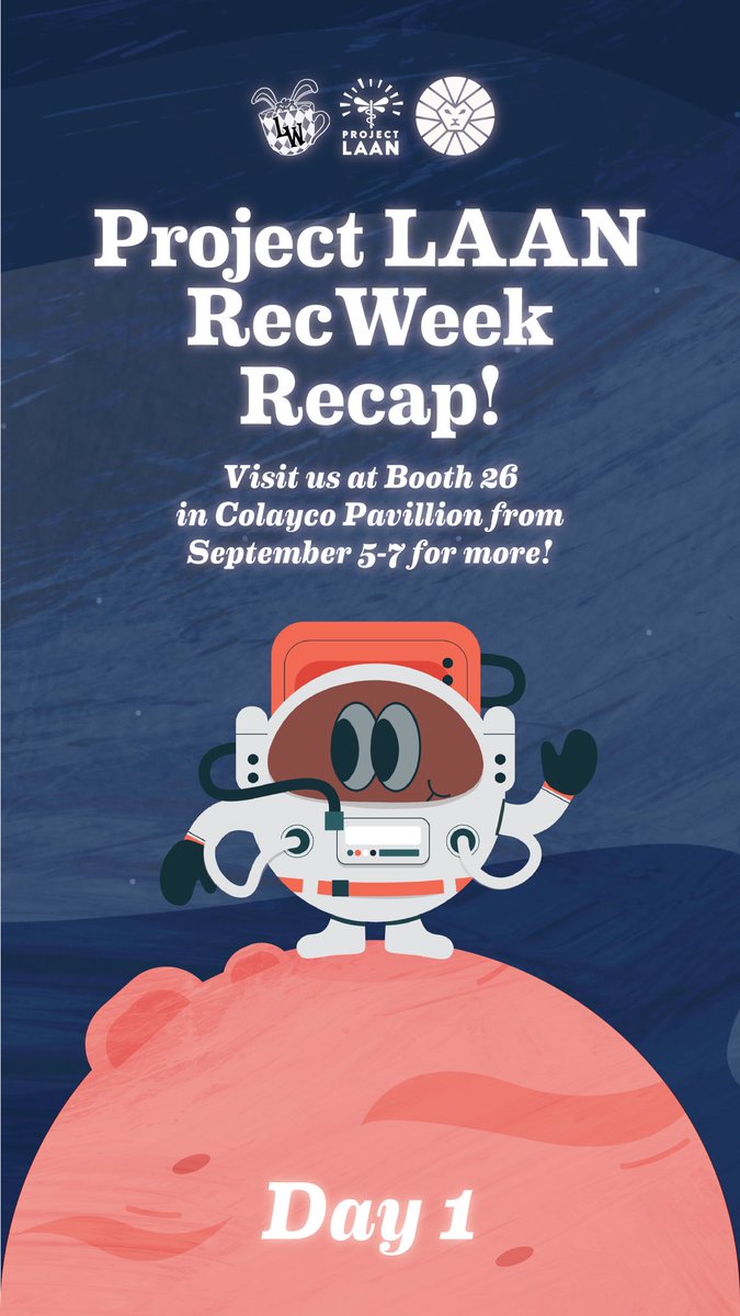 ProjectLAAN's tweet photo. Hope you had a blast visiting us awhile ago! Here’s a lil recap of what went down in TomorrowLAANd 🚀

You can still visit us! Check out Booth 27 in Colayco Pavillion (near the stairwell) from September 5-7 and meet fellow asTUTUnauts you can talk to 🧑‍🚀 https://t.co/4wjfCOjp2L