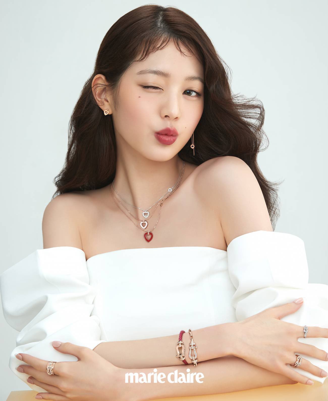 IVE Wonyoung for W Korea x Fred Jewelry