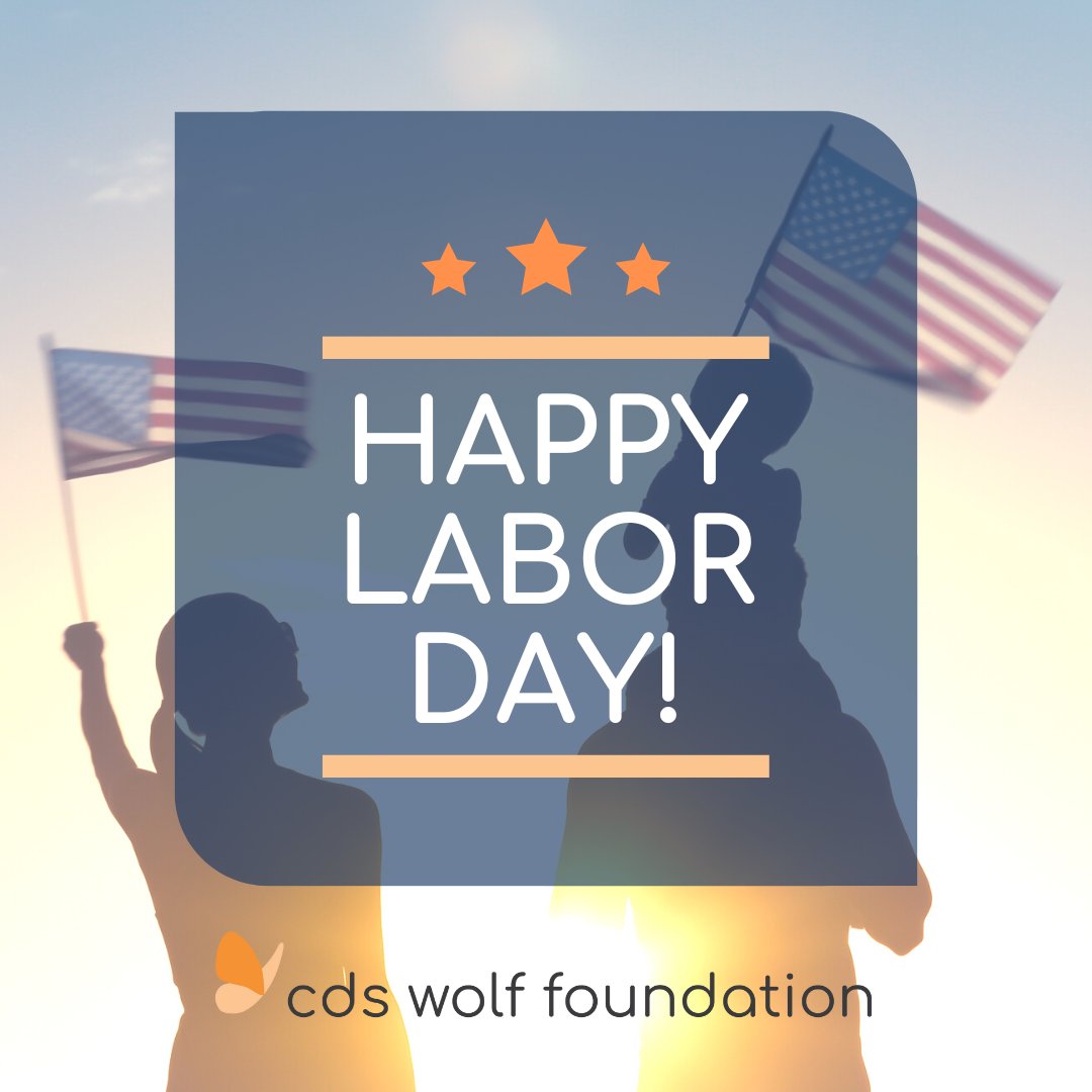CDSWolfFndn's tweet photo. Happy Labor Day for the CDS Wolf Foundation! https://t.co/n2MttirDCo