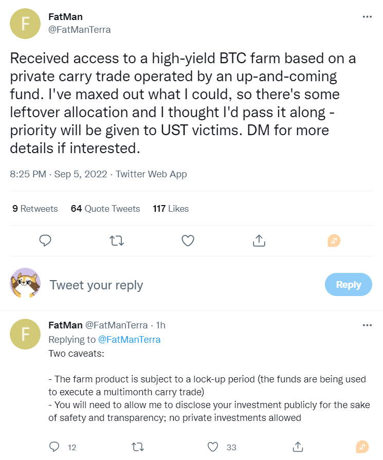 hkcryptoer's tweet photo. First @otteroooo
Then @AlgodTrading 
Now @FatManTerra

Public figures went viral during $UST incident all showing their real characters. https://t.co/XgWkx6uffa
