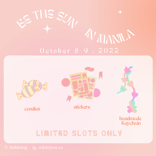 _imkkung's tweet photo. ✨BETS IN MNL GIVEAWAY ✨

Hello🥹🫶 i'll be giving away some beaded keychain, stickers and candy on bets d-day🥰

To Claim:
- rt &amp; like
- LIMITED SLOTS ONLY

When:
Oct 8 &amp; 9
Where: TBA

#BETHESUNinMNL 
#BeTSinManila
#BeTheSuninManila 
#SEVENTEEN https://t.co/nWHsHfADtI