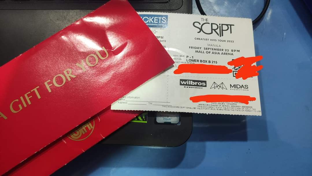 DeLeonAPS's tweet photo. Selling for friend

The Script Greatest Hits Tour 2022
Friday September 23
1 Lower Box B Ticket

RFS: Urgent matter came up.

She got it for at resell price of 8k, selling it same price

#TheScriptGreatestHitsTour2022 #TheScriptManila https://t.co/KEaqbX0eaL
