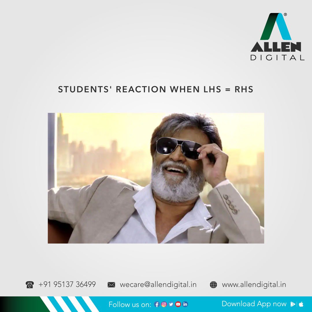 ALLENDigital_In's tweet photo. Could I be any smarter? π
.
.
.
#allendigitalclasses #allendigital #onlineclasses #onlinestudy #studymotivation #students #studentmemes #education #onlineeducation #educationalmemes #studentmeme https://t.co/oGyzd3RyHT