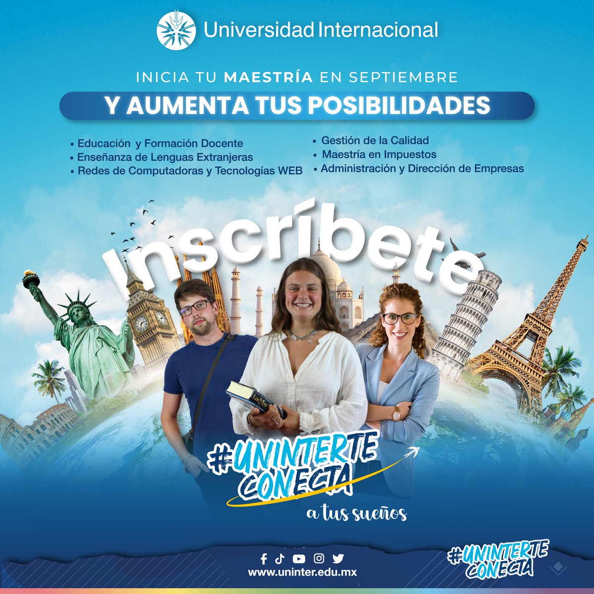 Uninter_Cuerna's tweet image. Con nuestros programas de Maestría en Negocios y Administración, Educación o Tecnología. 
¡Tu elijes la modalidad! Presencial o en Línea obtendrás conocimientos que te prepararán para los retos del mundo laboral. ¡Inscríbete hoy mismo! 🌏🙌

#UninterTeConecta con tu maestría🌐🧑🏽‍💻