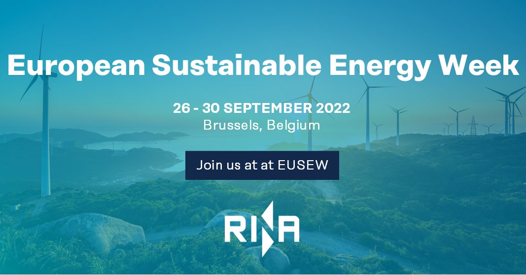 We are looking forward to participate in the <a href="/euenergyweek/">European Sustainable Energy Week</a>, the biggest annual event dedicated to #renewables and energy efficiency in Europe. We will present several H2020 funded projects at the Networking Village. See you at #EUSEW22!

#MakeItRINA