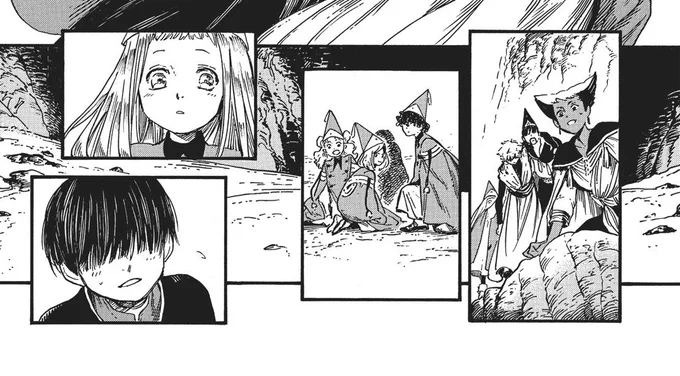 In just 5/6 chapters they made believe in Richeh and her worry for Euini. This little panel of her seeing him "well" is adorable. They made me love all the girls so easily 😭 while making them compelling. Move aside Qifrey, I'm adopting them. 