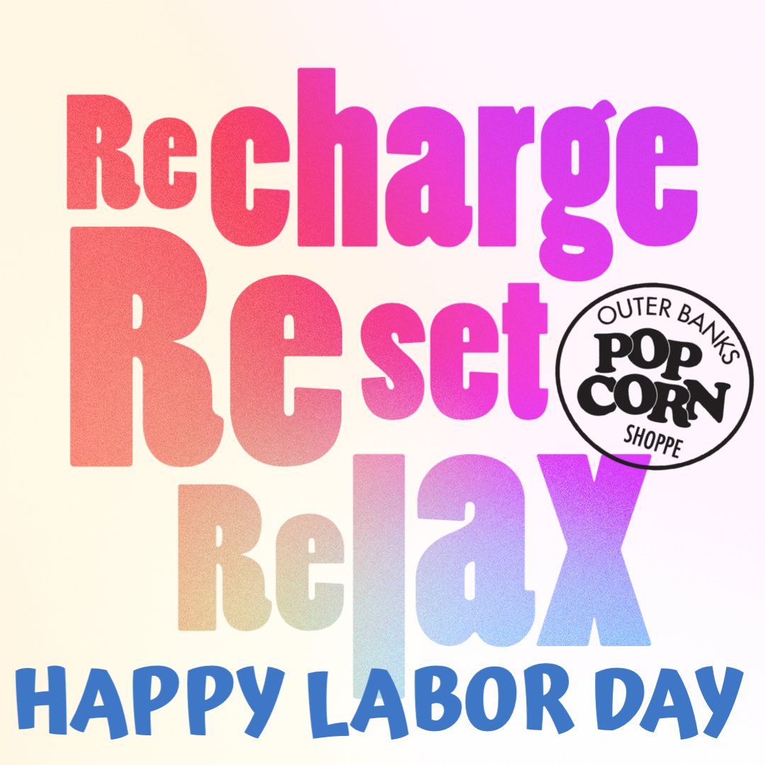 popcornandgifts's tweet photo. Happy Labor Day from Outer Banks Popcorn Shoppe! 🇺🇸
Outer Banks Popcorn Shoppe 🍿 POP IN…you'll find us in the Scarborough Lane Shoppes in Duck! #obxpopcorn #eatmorepopcorn #bestsnackever #ducknc #obx #doducknc #obxmade | https://t.co/iMoPQOv4o9 https://t.co/yyHoowjXcx