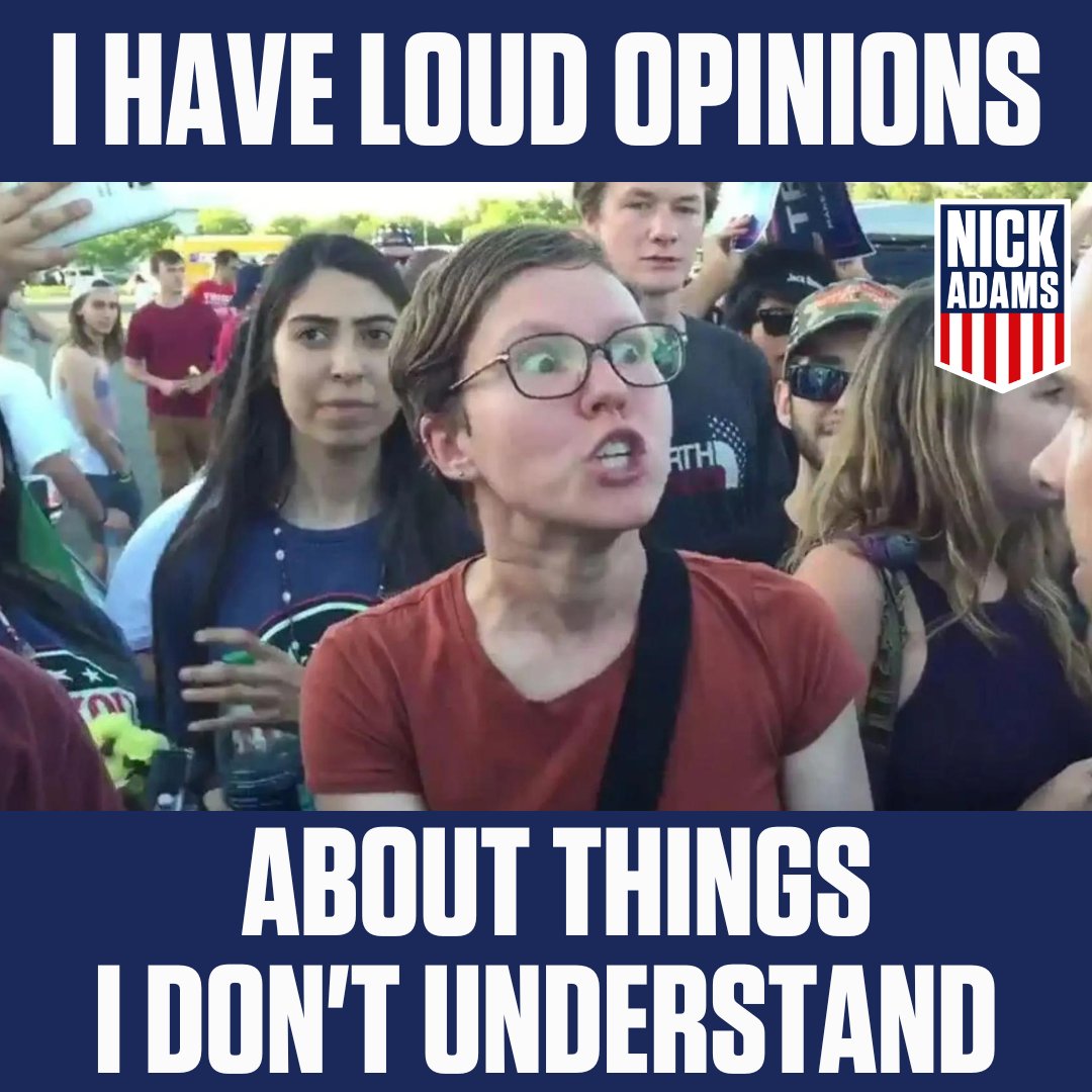 Steve Austin on Twitter: "RT @NickAdamsinUSA: Liberals have loud