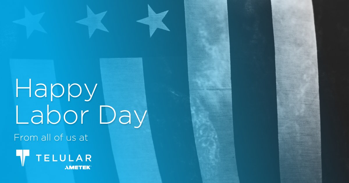 TelularCorp's tweet photo. Labor Day was created by the labor movement in the late 19th century and pays tribute to the contributions and achievements of American workers. Today we thank all employees for their hard work and dedication to this organization. Happy #LaborDay! https://t.co/2PMxyAsq4c