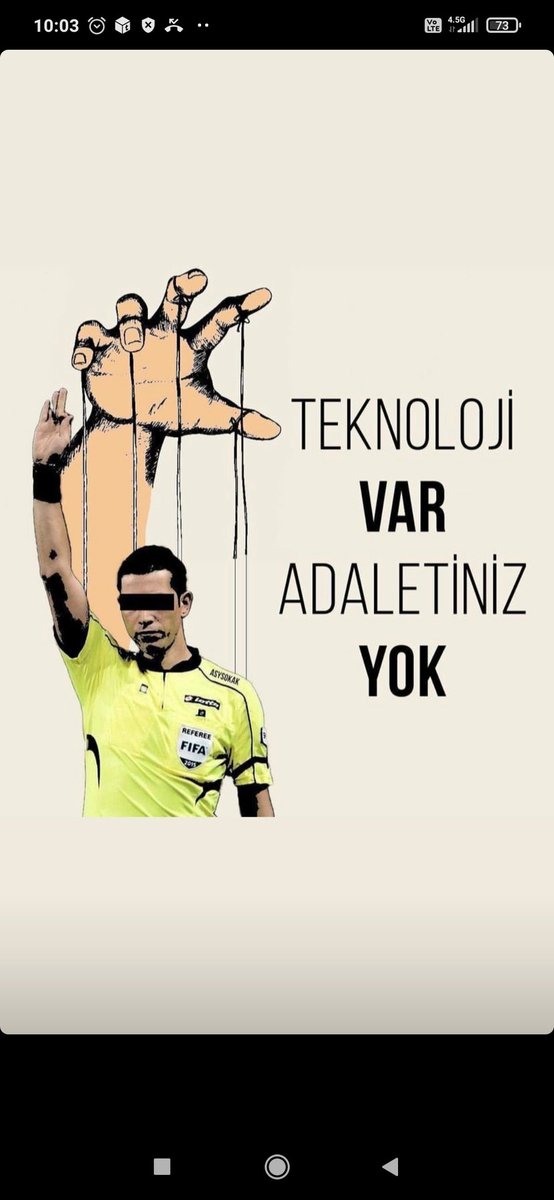 Blue_Fist1940's tweet photo. #EyyamcıHakemligeSon
@TFF_Org @kasapoglu https://t.co/0R1bvCpq8O
