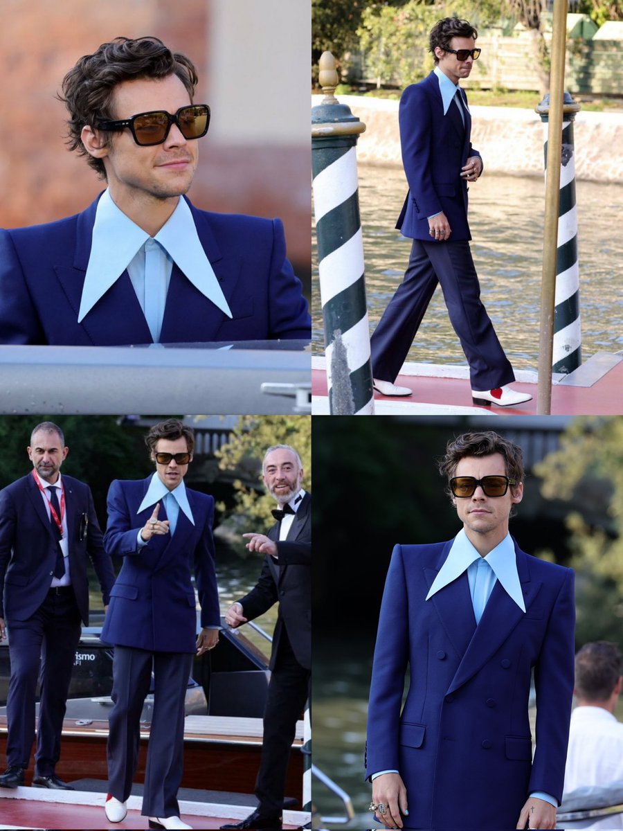 hstylespics's tweet photo. Harry at the Venice Film Festival for Don't Worry Darling red carpet https://t.co/KwbSO1SMLt