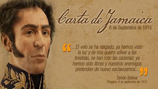 #SimónBolívar “Yo deseo más que otro alguno ver formar en América la más grande nación del mundo, menos por su extensión y riquezas, que por su libertad y gloria".
207 años de la Carta de Jamaica, escrita por el Libertador, expresión integradora de los pueblos de la #PatriaGrande