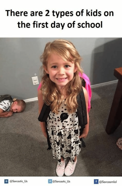 SaraBurd3's tweet photo. There are 2 types of kids on the first day of school. One in the center smiling, ready with a backpack &amp; one in the corner in emotional distress. Tomorrow we welcome both &amp; everyone in between.We see you; we are ready for you and cannot wait to welcome you. Families, you too. ☺️ https://t.co/i6n1lCq5MJ