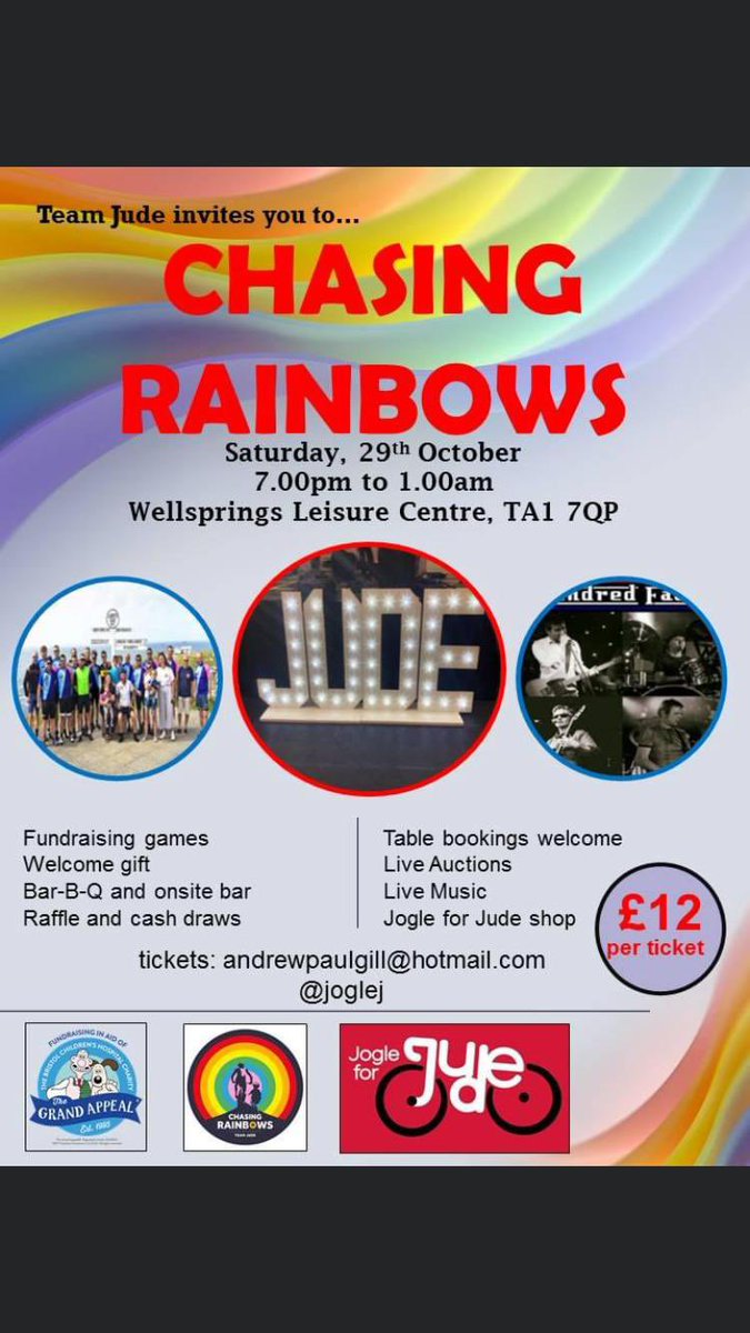 They have already raised nearly £200k in his memory 💰💰💰

Last year was an amazing success &amp; this year will be a live band 🎸🥁🎷🎤bar 🍾🍺🍷 and goodies for a raffle and auction. Please contact Andrew Gill via the email below. You won’t regret it 🥳

#TigersFamily🐯⚽️🧡🖤