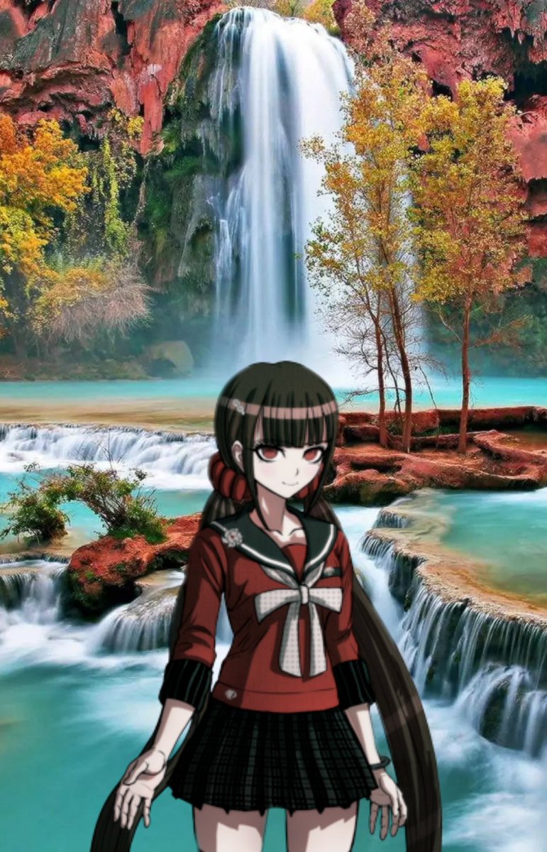 BloodyEternals's tweet photo. @CaringMikan Of course she will. Cue Maki giving the Nurse very soft and slow headpats. 

"You deserve all the headpats, Tsumuki-san. I'll do my best to stay and support you all the way." https://t.co/eM4v4TRBXG