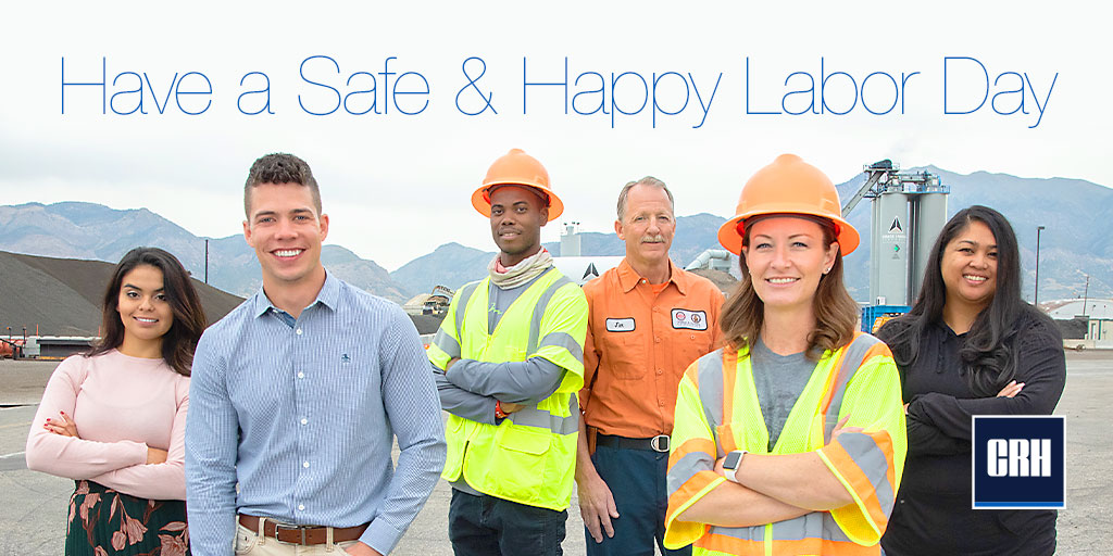 apacmstn's tweet photo. To our colleagues, customers, and the communities we serve across the US, we wish you a safe and happy Labor Day! #putsafetyfirst #seestopdo #proud2bCRH #laborday #labordayweekend https://t.co/W4F2iNRm0i