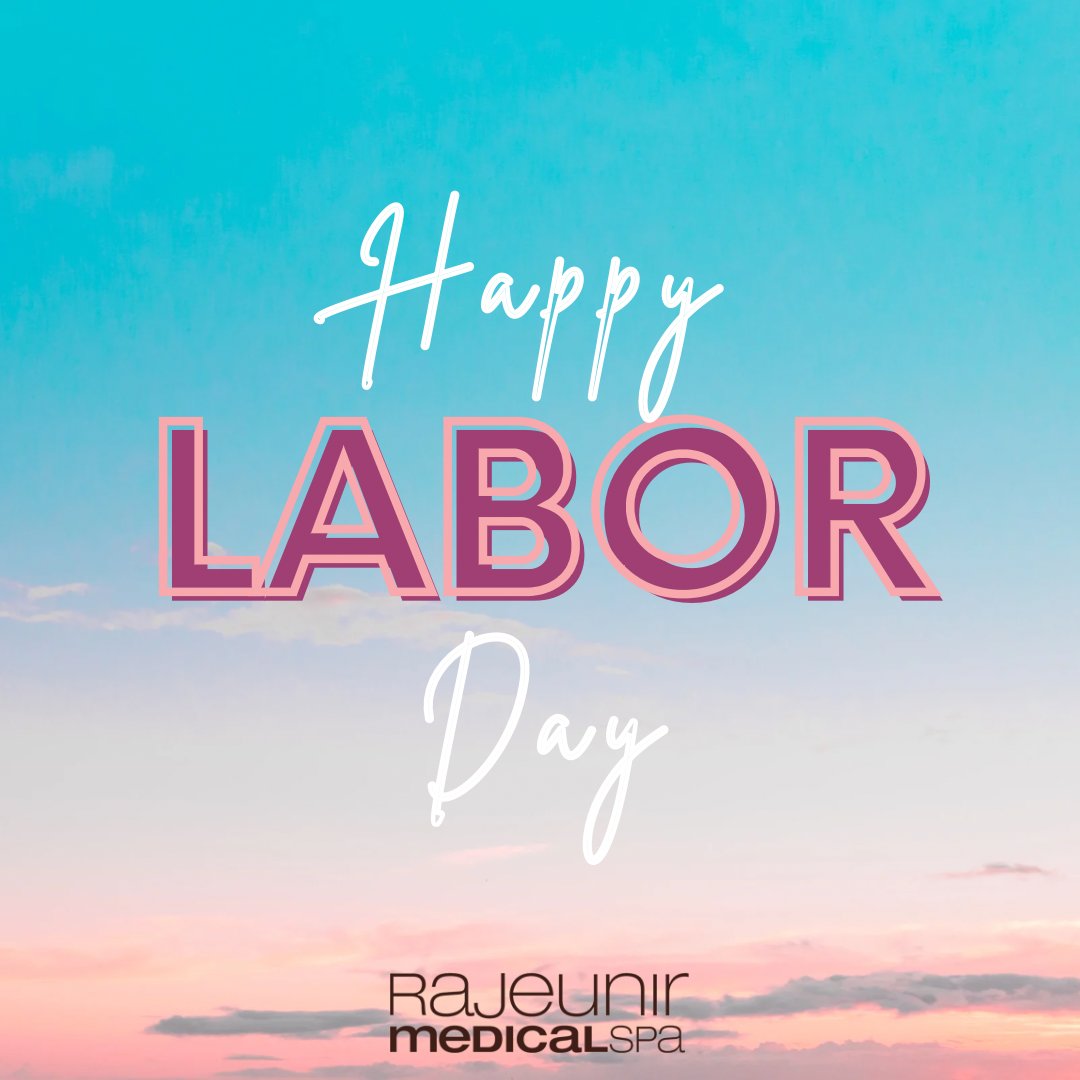 Wishing you all a wonderful Labor Day! ☀️

#laborday #rmedspa #rajeunir #medicalspa #rest #relax