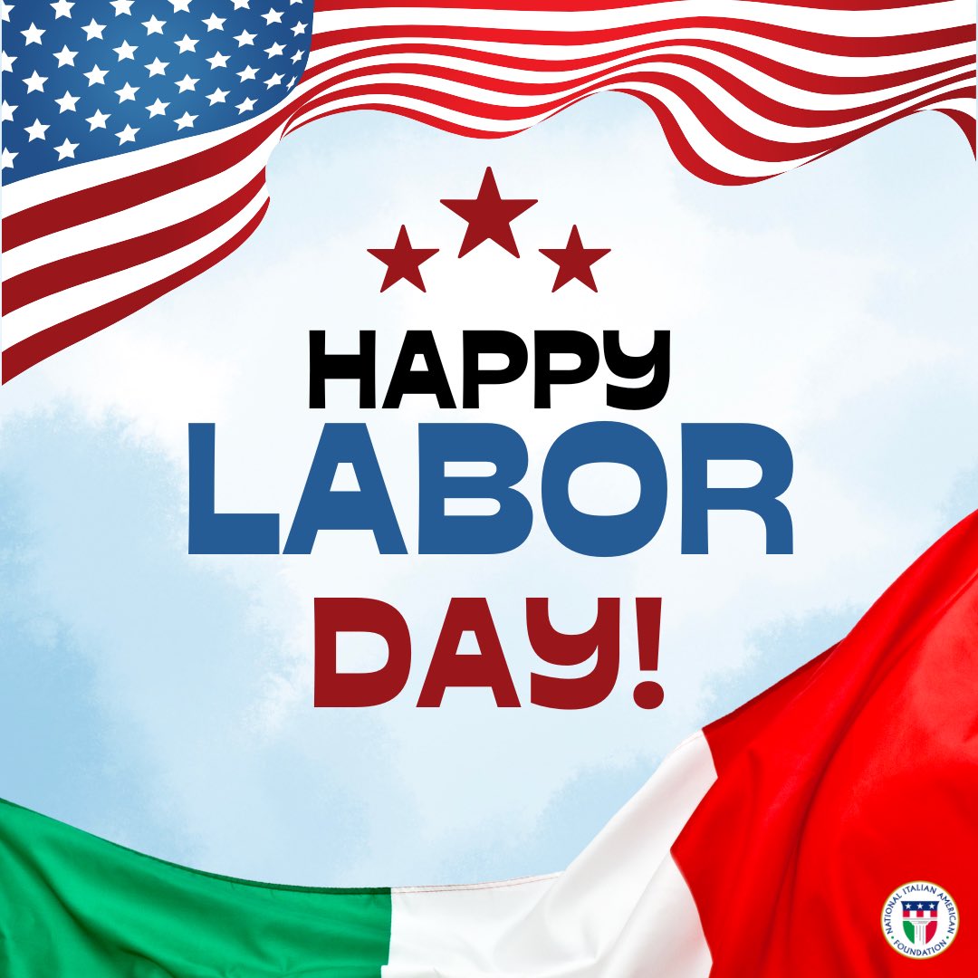 niaforg's tweet image. NIAF wishes you and your family a Happy Labor Day! Let's take a moment to remember our Italian parents, grandparents, great-grandparents, who worked hard to make a better life for themselves, for their children and for us.

#NIAF #ItalianAmerican  #LaborDay #America #USA