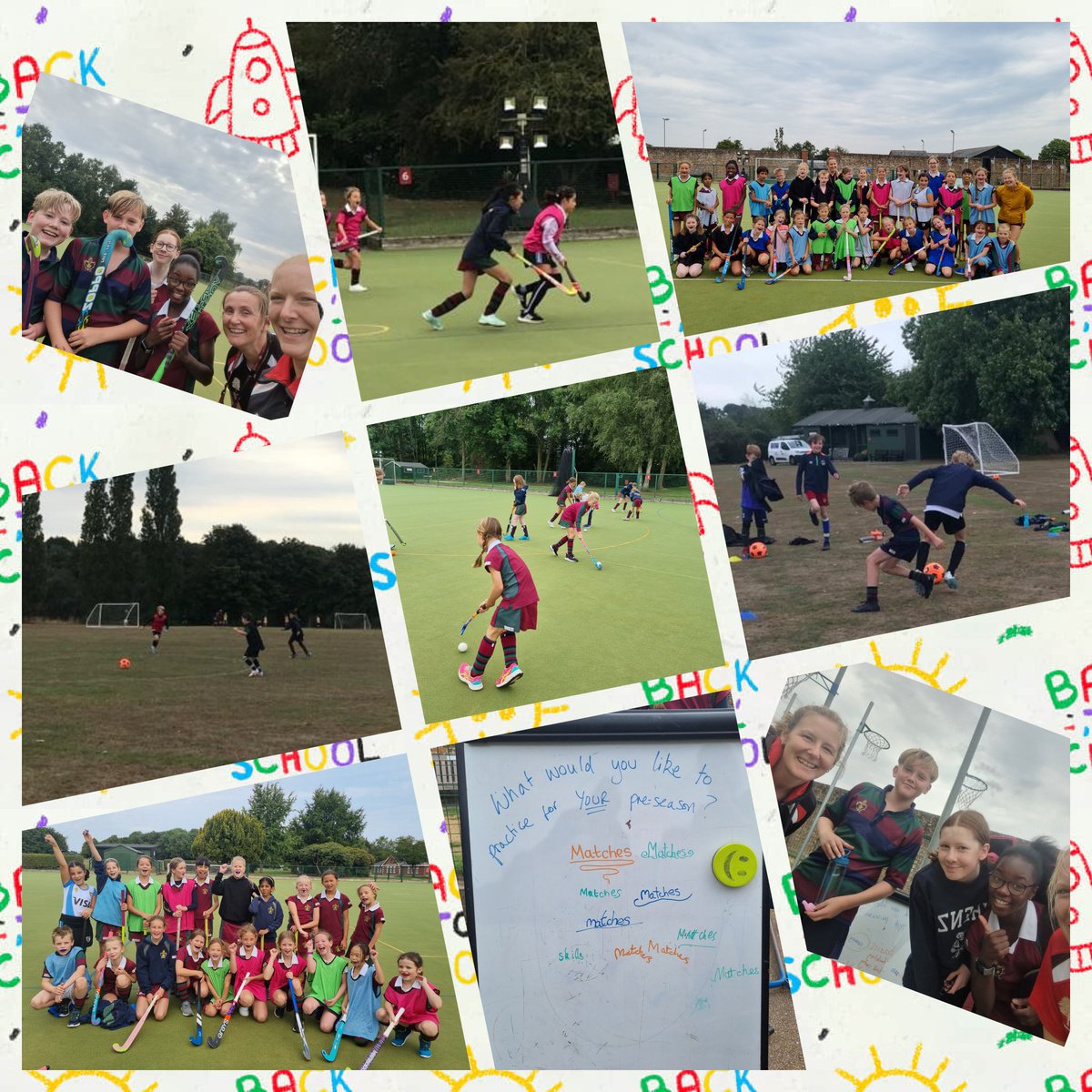 BWPSport's tweet photo. We had great fun last Thursday and Friday welcoming back @BWPSchool Y5-Y8 pupils for some pre-season training. #hockey #football #friends #teammates #letsplay #learningtogether #HaveFunWorkHardGetBetter https://t.co/DtyLq7lbdY