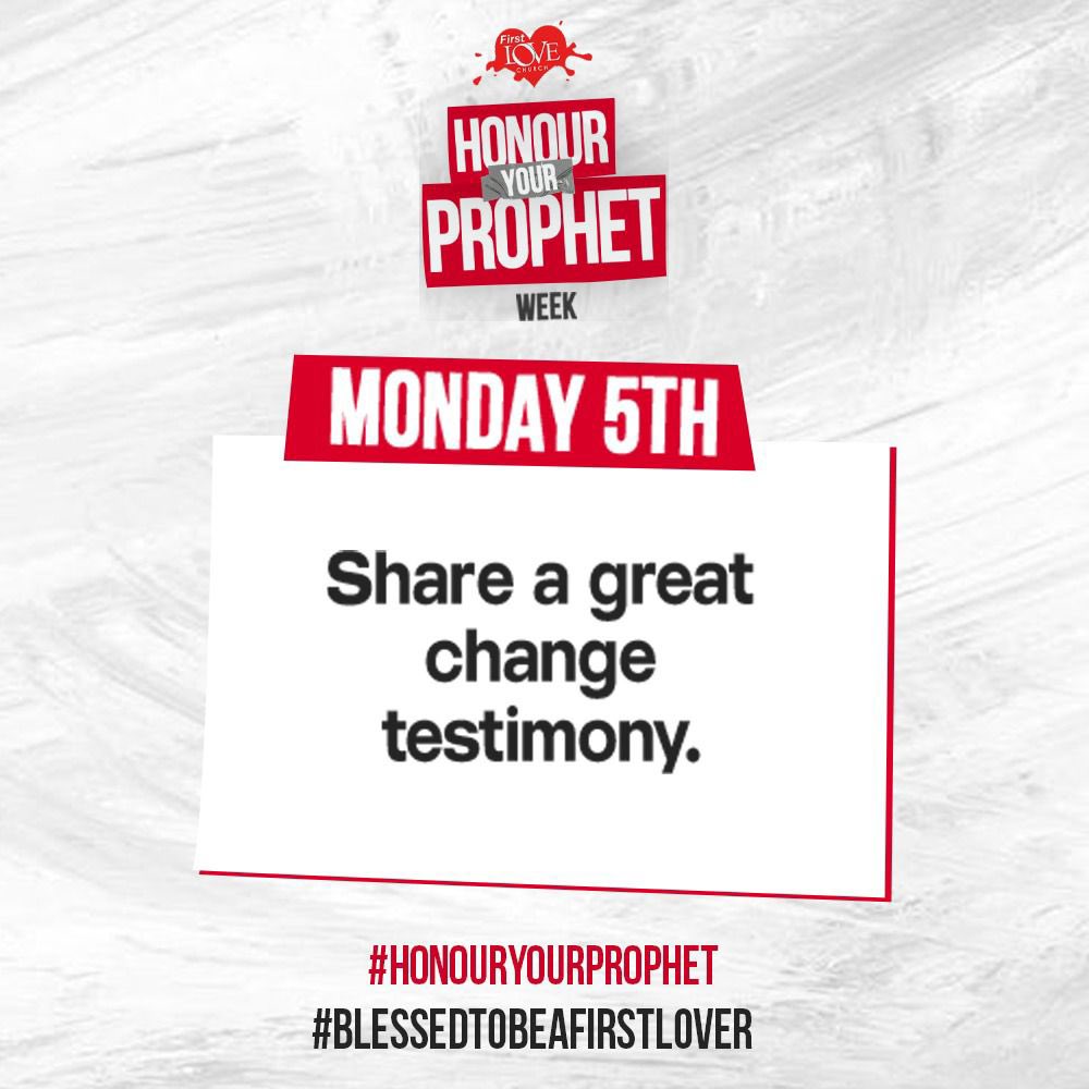 FlcKitwe's tweet photo. Our week of honouring our Prophet and great gift from God in the form of our pastor, Bishop Dag Heward-Mills has started!

Make sure you get involved and share your great change testimony today and tag us!

#HonourYourProphet #BlessedToBeAFirstLover https://t.co/uHvdBWhLKp