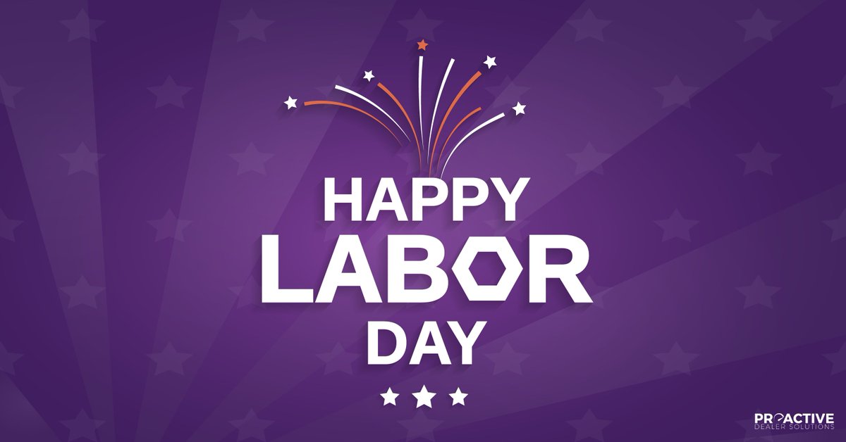 proactive_pds's tweet image. Have a Happy Labor Day 🎉  How are you planning on celebrating the day?

#HappyLaborDay #ProactiveDealerSolutions #WeAreModernRetailing #DigitalRetailing #Automotive