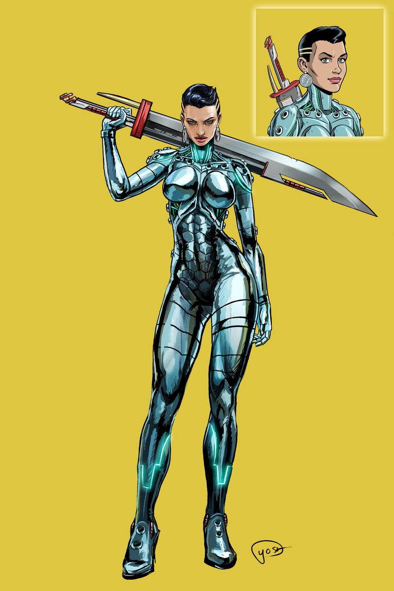 arcadefarmer's tweet photo. Titania Yazido (MH#493):
A well known hot spot for smuggling, Uranus has produced yet another silent but deadly threat to the Dot-Human Treaty. Stealing crucial Gear Pod supplies during delivery, she has destroyed all forces that have stood in her way #MetaheroMonday @MetaHero_ https://t.co/2F5BfCOLE4