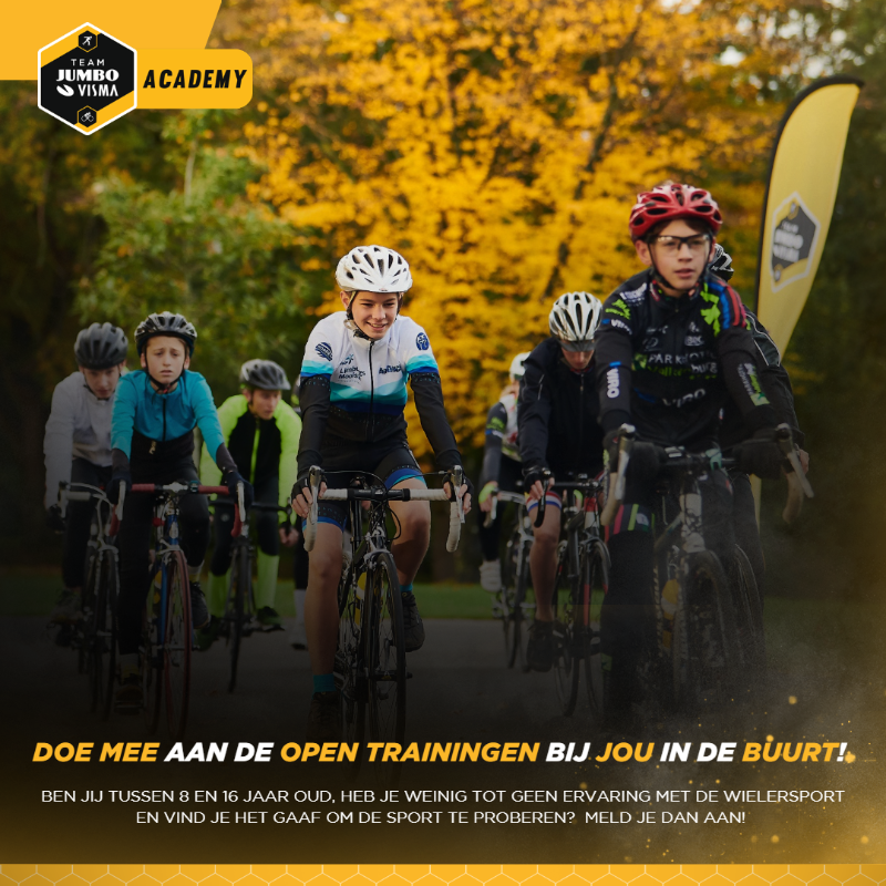 visma_lab_devo's tweet photo. ✍️ Wij organiseren Open Trainingen bij jou in de buurt!

❓ Een leuke en sportieve manier om ervaring op te doen met de wielersport voor kinderen tussen de 8 en 16 jaar oud. 

⬇️ Meer informatie vind je via onderstaande link!
