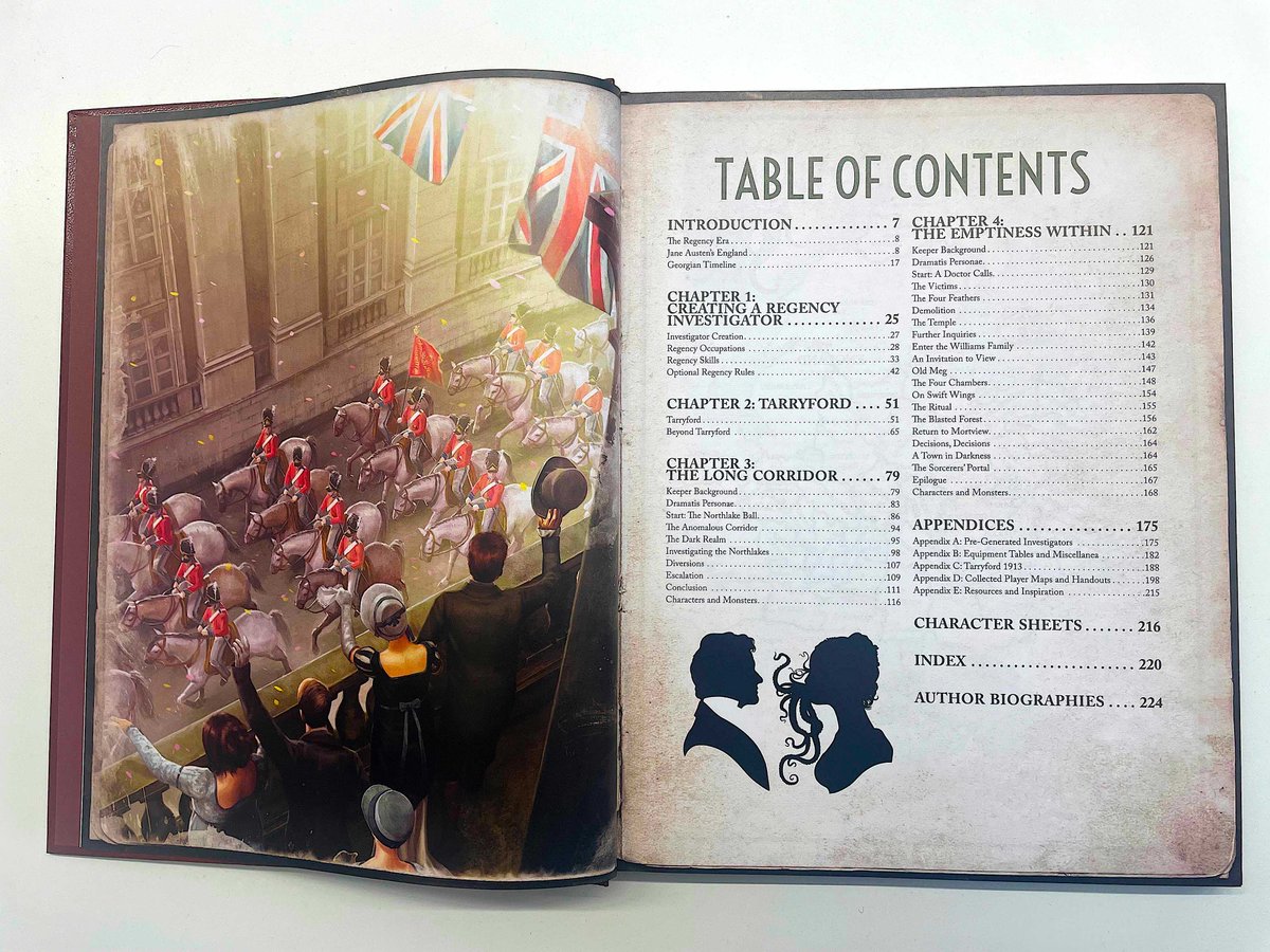 Chaosium_Inc's tweet photo. Ooh, look what just showed up from our printer in Poland!... advance copies of Regency Cthulhu – special leatherette and hardcover.
#callofcthulhu #ttrpg #rpg https://t.co/qd9ksagokC