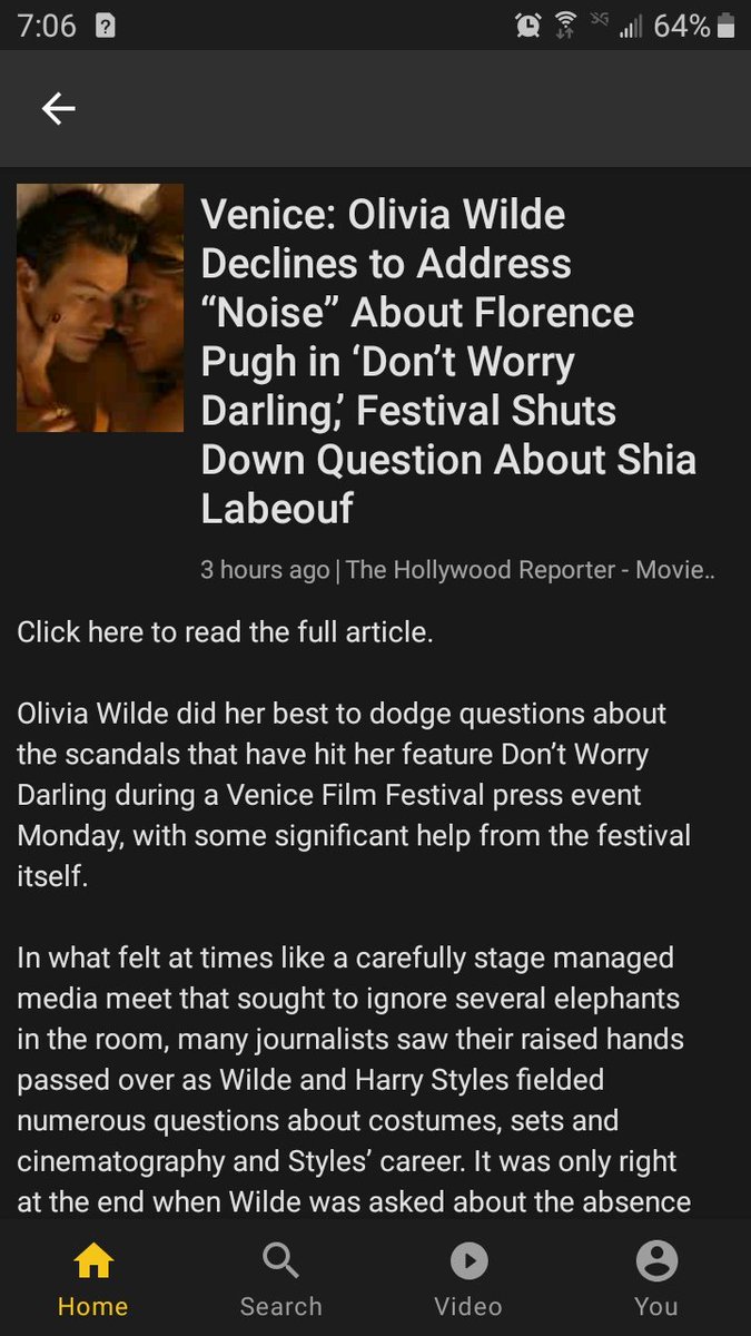 Avoidance on this level is usually a bad sign. Only people caught in a lie are this hesitant to speak. #OliviaWilde #FlorencePugh #DontWorryDarling #shialabeouf