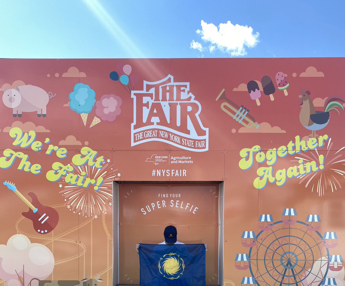 BasuriaFreedom's tweet photo. To celebrate Labor Day, one of our members attended the New York State Fair @NYSFair and showcased our flag. The diligence and strength of American works is a great inspiration for Basurians.
Happy Labor Day to both Americans and Basurians.
#BasuriaIsNotLost https://t.co/o4M44oixF9