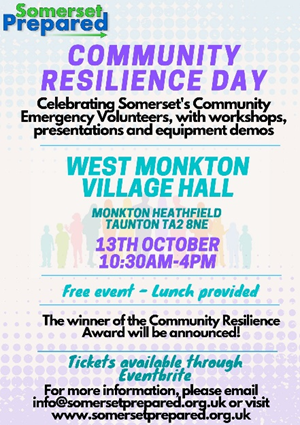 Have you signed up for the Somerset Prepared Community #Resilience Day yet? If you haven’t, book your FREE place on Eventbrite now eventbrite.co.uk/e/somerset-pre…
To find out more about the event and learn about how to become more prepared, visit somersetprepared.org.uk
#30days30waysUK