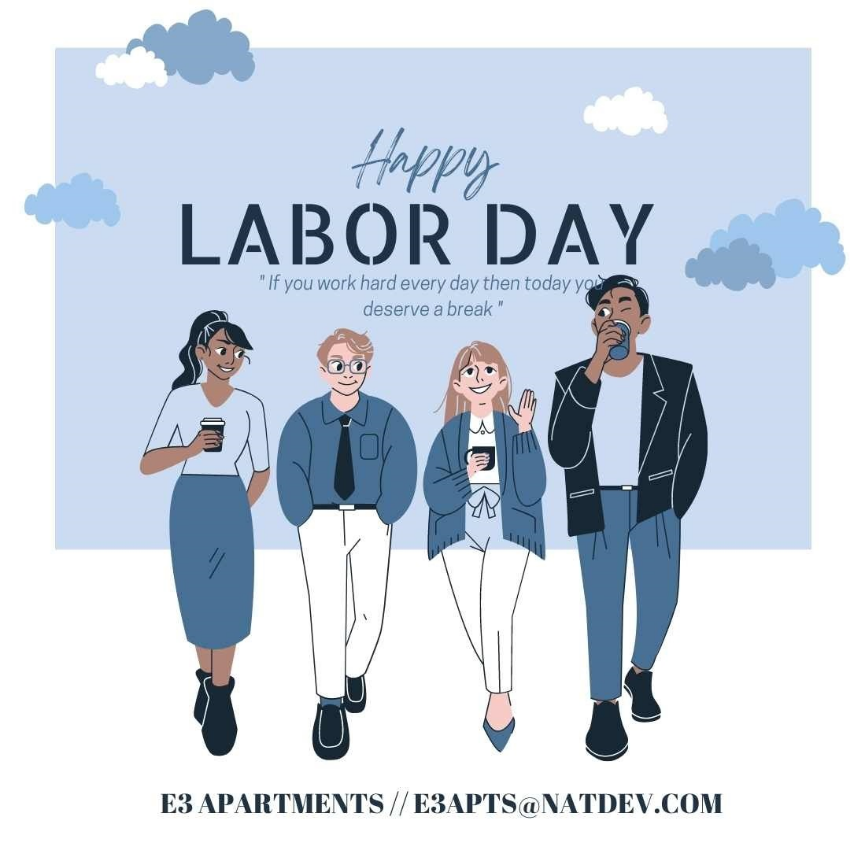 e3apts's tweet photo. Happy Labor Day from E3! #Laborday #E3apartments #greendistrict #allston #apartments #apartmentliving #boston https://t.co/yREq76DKJD