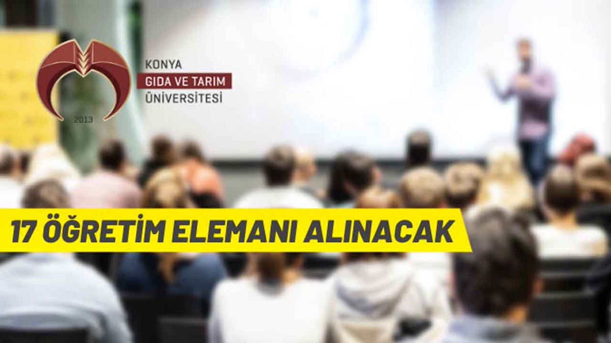 IstanbulMilat's tweet photo. Konya Gıda ve Tarım Üniversitesi 17 akademik personel alacak: Konya Gıda ve Tarım Üniversitesi’nin akademik birimlerine 2547 sayılı Yükseköğretim Kanunu ve Öğretim Üyeliğine Yükseltilme ve Atanma Yönetmeliğin ilgili maddeleri uyarınca belirli süreli… https://t.co/vQTHautj9g https://t.co/slWHMaFRnJ