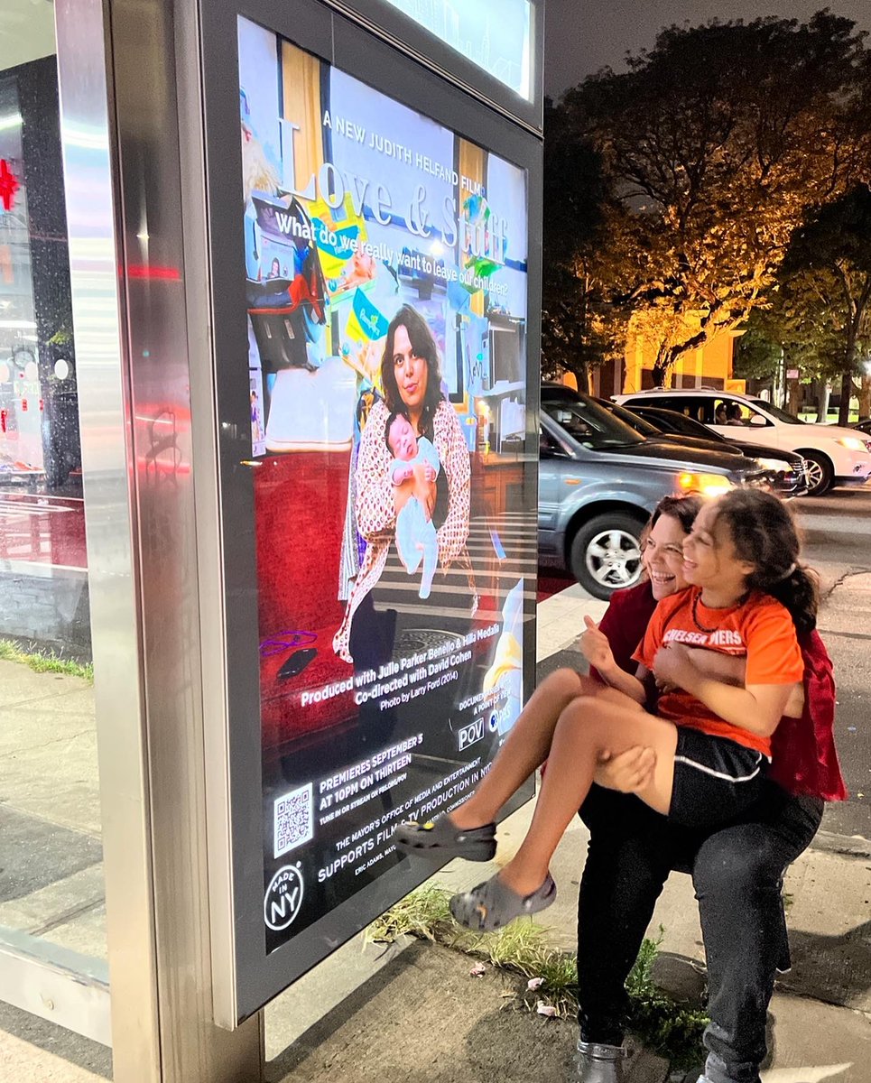 Realtalkies's tweet photo. Mom and child duo - adorable in poster, in person and the film. Watch Love and Stuff tonight #Loveandstuff #documentary @judithhelfand https://t.co/fgt6fA0bAq