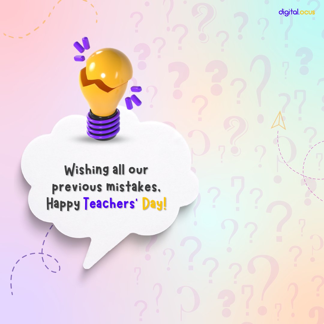 DigitaLocus's tweet photo. For being there constantly and helping us to keep up with life.
Happy Teachers Day 💜
.
#TeachersDay2022 #teacher #TeacherDay #DigitalMarketing https://t.co/QjAvHxqM6Y