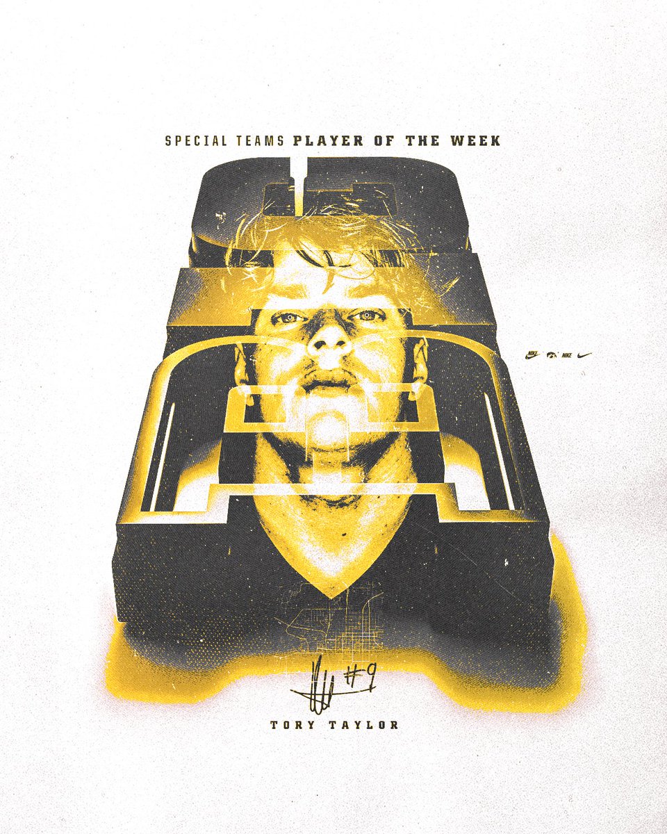 HawkeyeFootball's tweet photo. 𝐁𝟏𝐆 𝐒𝐩𝐞𝐜𝐢𝐚𝐥 𝐓𝐞𝐚𝐦𝐬 𝐏𝐎𝐓𝐖

@torytaylor09 x #Hawkeyes https://t.co/qP3RNRgvPD