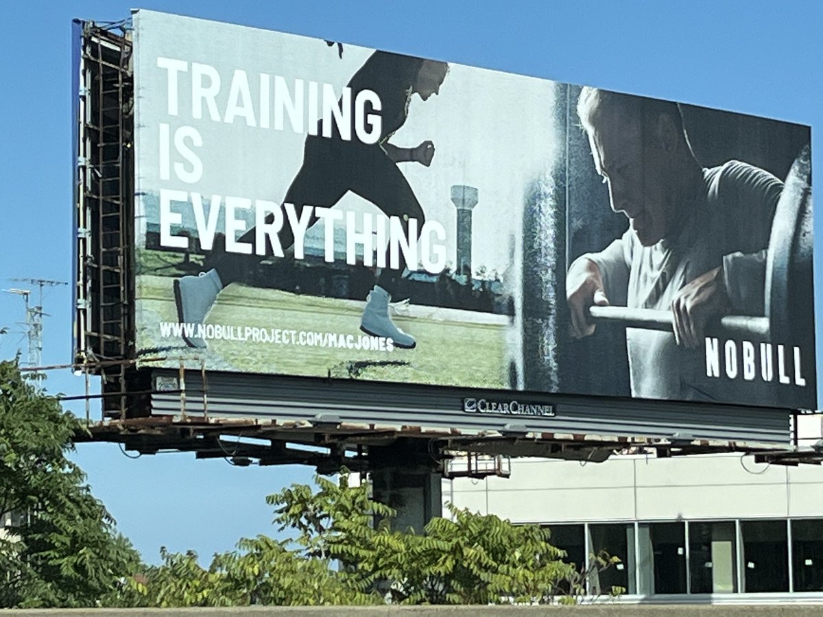 globejimmcbride's tweet photo. #Patriots QB @MacJones_10 turns 24 today. A new @nobull billboard featuring Jones is located on I-93 north heading into Boston (coincidentally overlooking the @BostonGlobe’s old home on Morrissey Blvd.) #correctedtweet https://t.co/rczmjr47d5