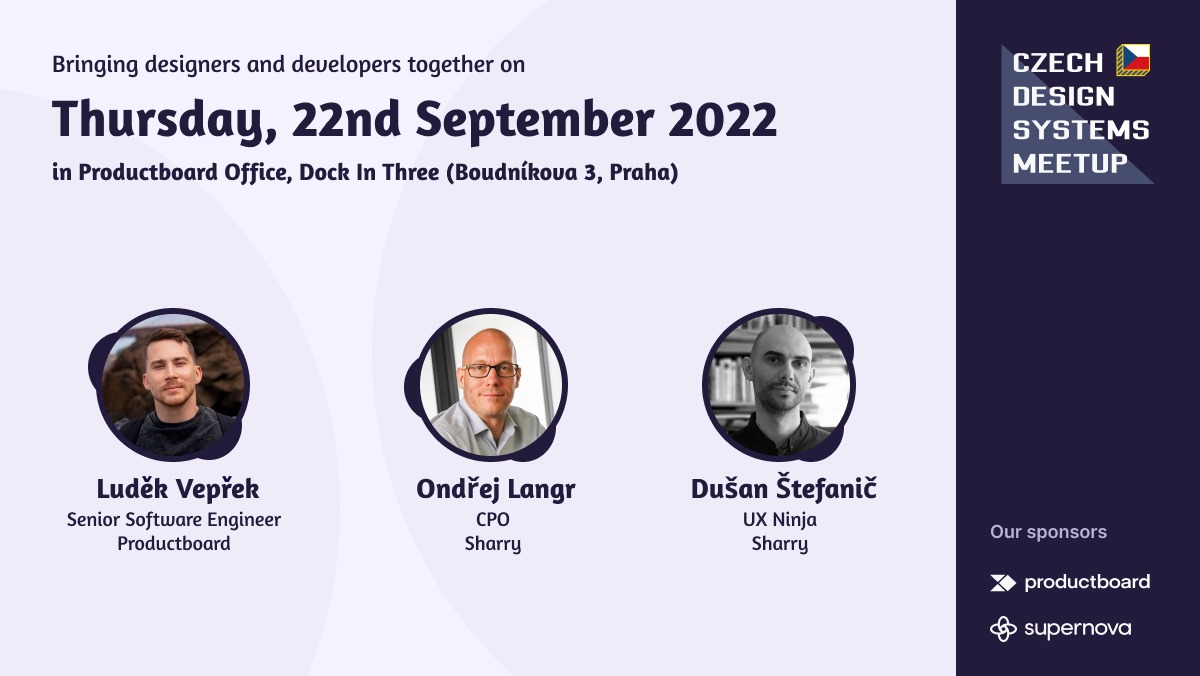 designsystemycz's tweet image. Our first in-person meetup this year will be on Thursday, 22nd September in the @productboard Prague&apos;s office! 🚀

Join us to hear about two case studies!

More info &amp;amp; RSVP 👉 bit.ly/3REc3RI
