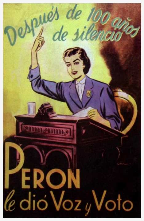 LegadoPeron's tweet photo. El 7 de septiembre de 1947 fue sancionada la ley del voto femenino por iniciativa de Eva Perón, que establecía el derecho de la mujer al voto femenino. Evita, desde la llegada de Perón al poder bregó porque la norma fuera una realidad. https://t.co/drH1Ea1W2r