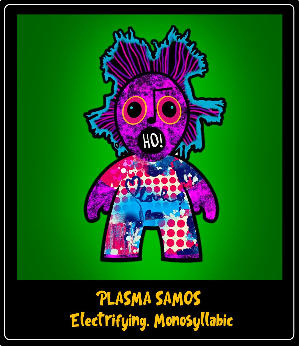 thesamosproject's tweet photo. Freak-Peek! If you touch the plasma Samos, all of the electrons will go through you to the ground, and a huge spark lights up its hair #Freakipedia #Samos #Samosproject #newNFT #NFTdrop #NFTcollectibles https://t.co/ozwqK6x8IW