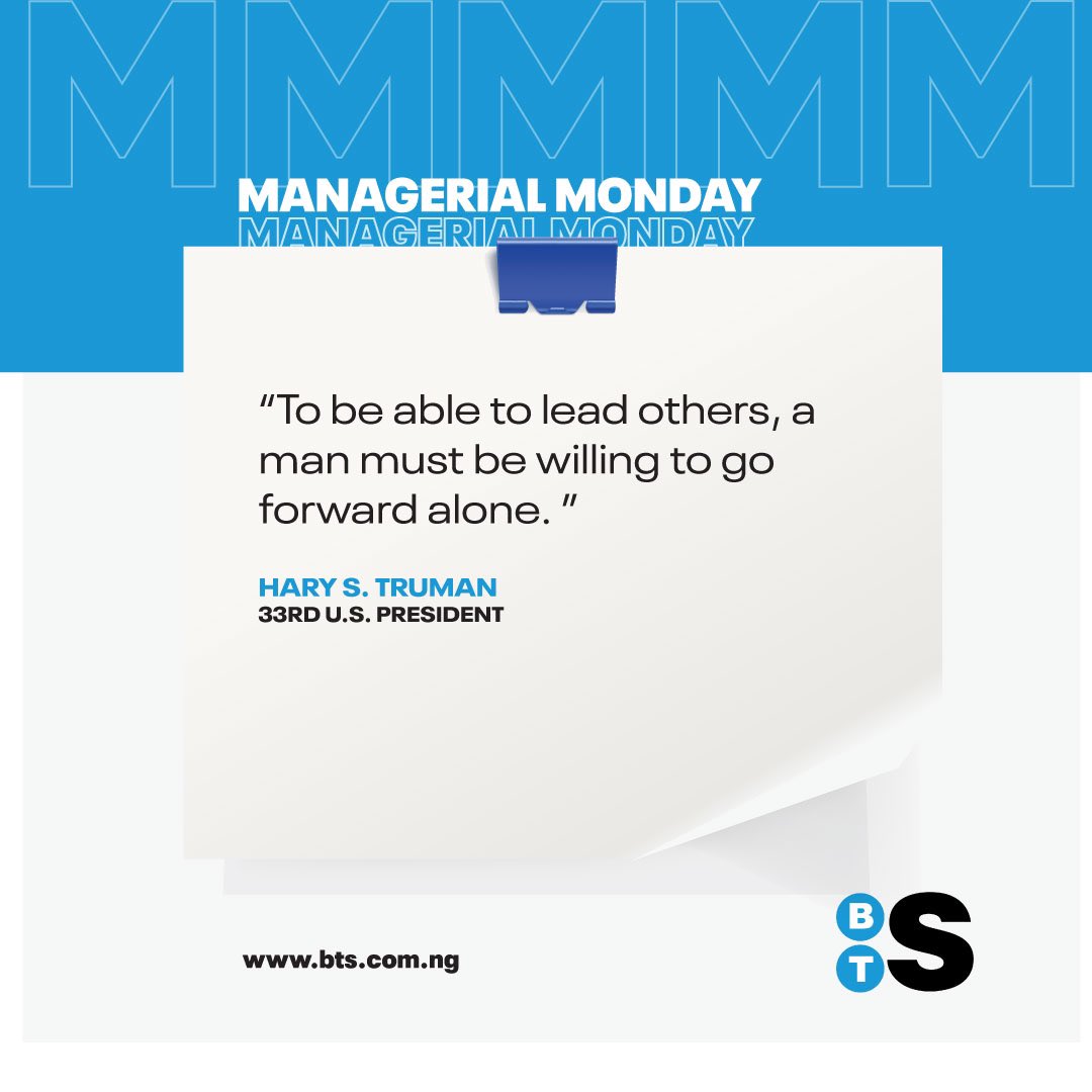 blended_tech's tweet photo. Harry S. Truman was a revolutionary leader and who made this quote about leadership and its importance as he serves as the 33rd president of the United States, serving from 1945 to 1953. #managerial Mondays https://t.co/lc76fIqxHK