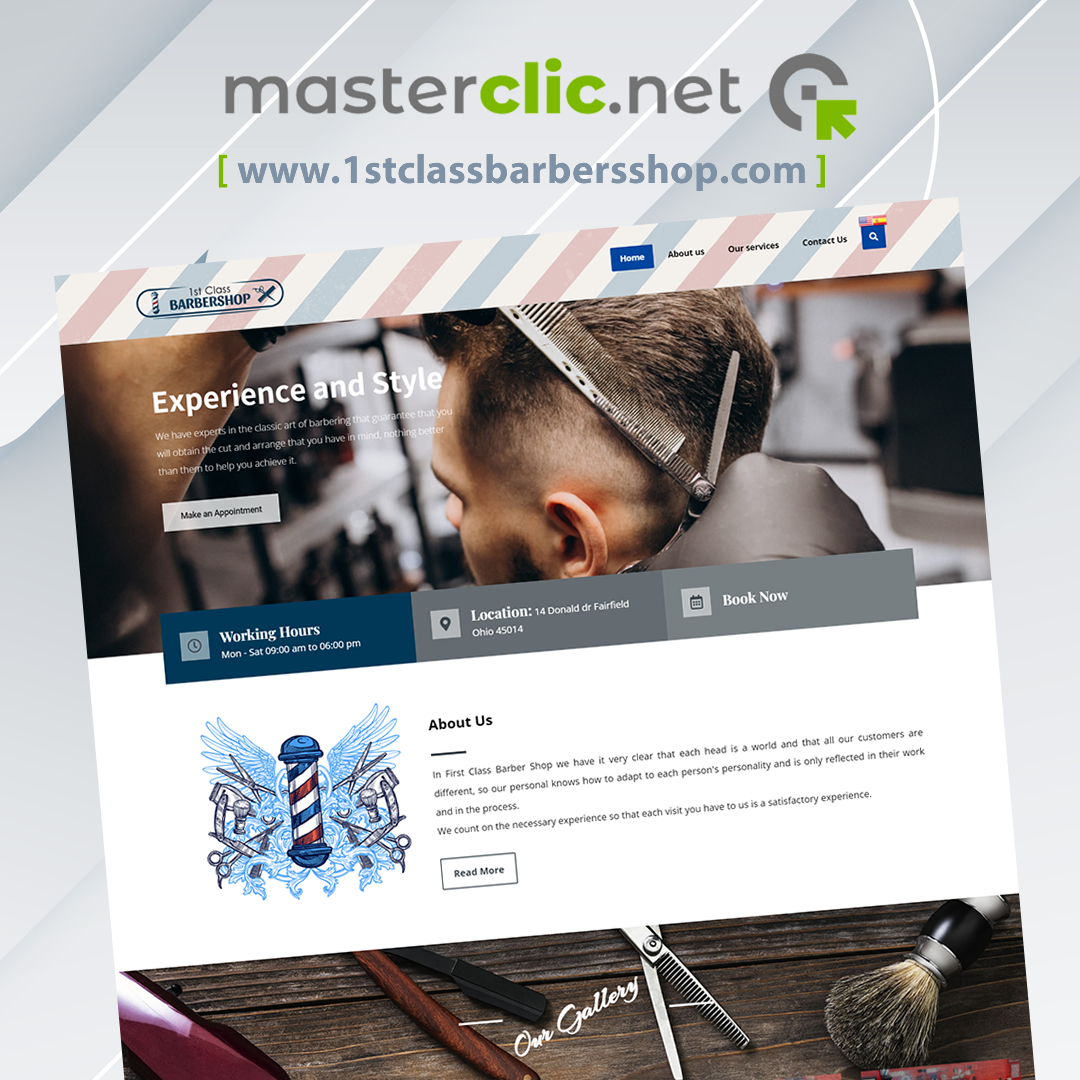 masterclic's tweet photo. Nuevo Cliente Satisfecho 🤝: 1ST CLASS BARBER SHOP: Barbería en EUA.
https://t.co/RL3LZgeO12
Nunca antes fue tan fácil tener presencia objetiva en la web.🎯
Llámanos hoy: 829.844.8072 (WhatsApp). https://t.co/IKhDBHriSe
#diseñoweb #desarrolloweb #marketingdigital #mypimes https://t.co/ziCSng2AaN
