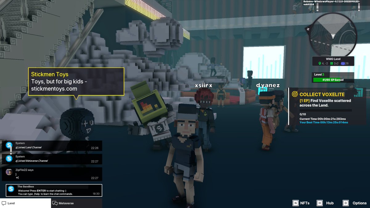 masaries15's tweet photo. @TheSandboxGame @warnermusic I just participated in the #SandboxAlphaS3Giveaway for a chance to win 500 SAND! Found Spinnin Record’s Rog3r, check out my screenshot below!
👇lets dance!!! https://t.co/KM1hQL1wJA