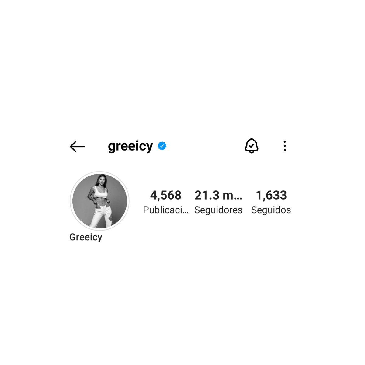 GreeicyStats's tweet photo. Greeicy acaba de actualizar su foto de perfil en Instagram. 🖤 https://t.co/bKpzy1Khuq