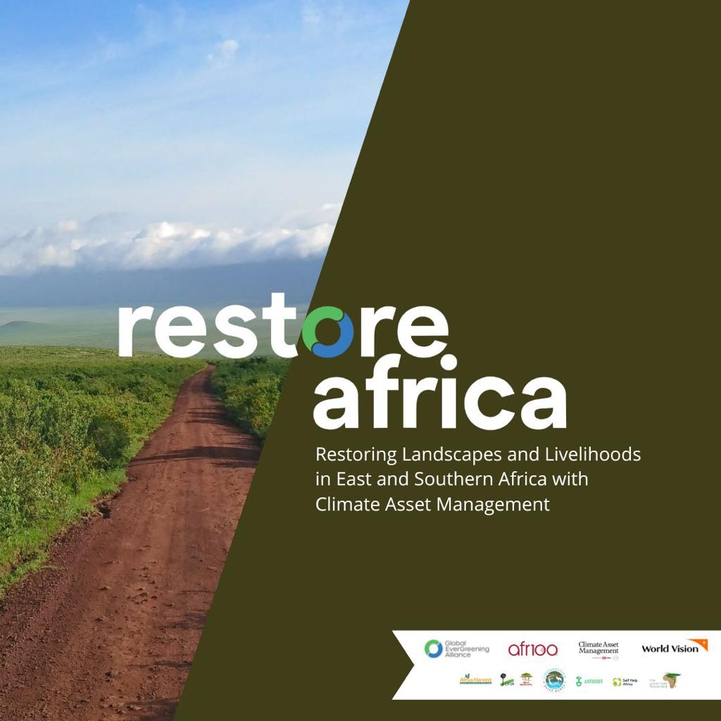 The #RestoreAfrica Programme is a USD 18M (KES 2.1BN) initiative funded by Climate Asset Management through @EvergreeningA, an alliance of organisations that supports and facilitated massive-scale environmental restoration and sustainable agriculture projects.
