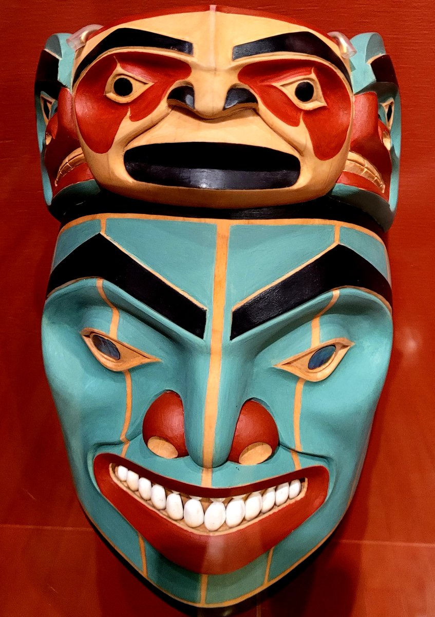 jilldobbe's tweet photo. Killer Whale Transformation Mask, Amilik, 2004, Ketchikan, Alaska https://t.co/6r6leVnzIU