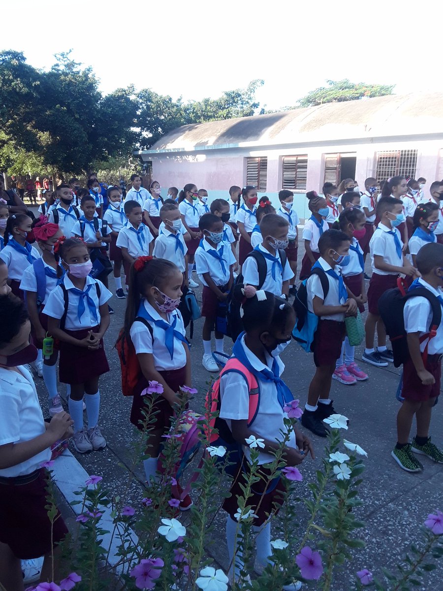 PrimariaJosMac2's tweet photo. Así se reanuda el curso escolar en nuestra institución educativa José Maceo Grajales https://t.co/Vd4TjndoLq