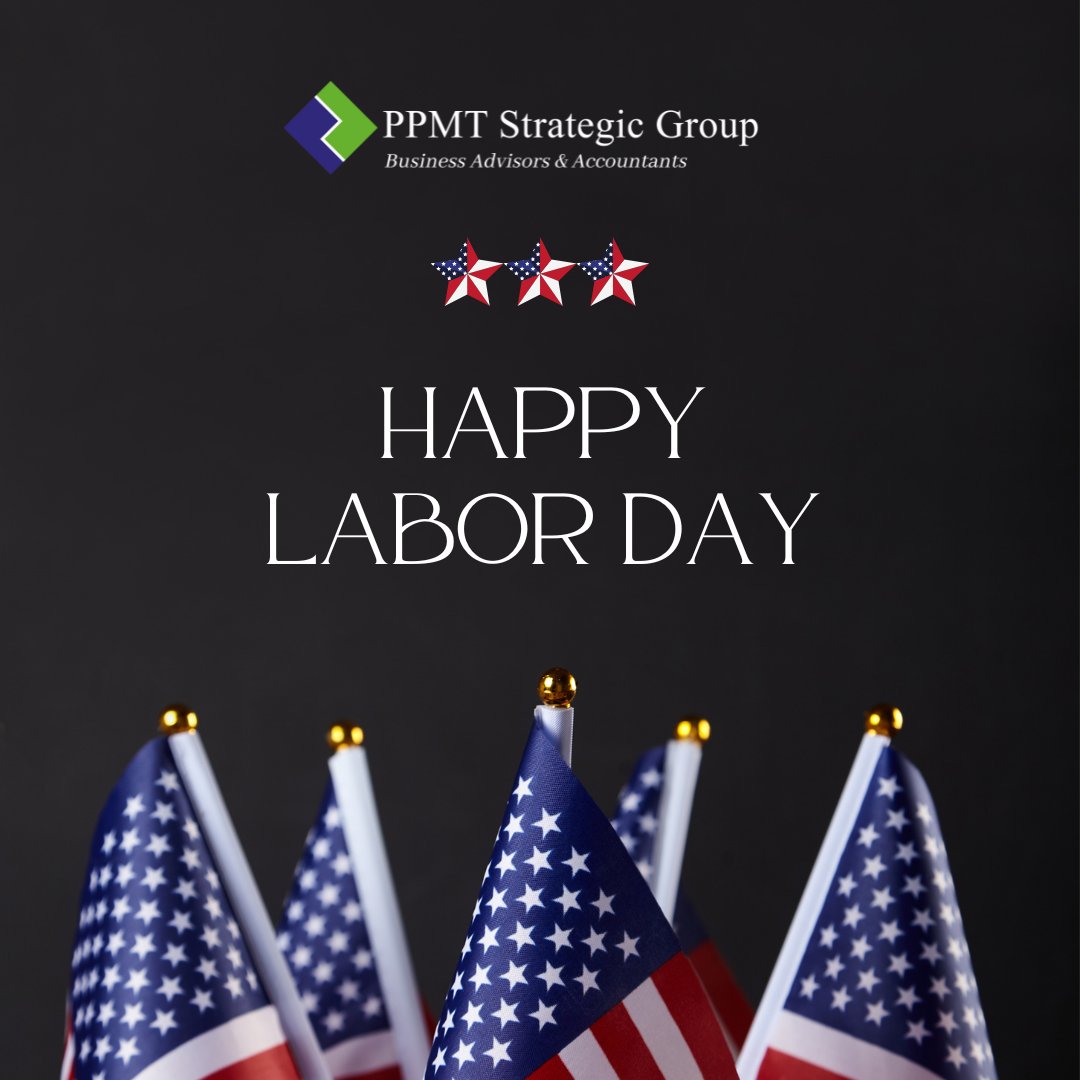 PPMTSG's tweet photo. Labor Day is a well-deserved tribute for those who work so hard. No matter what kind of work you do, Happy Labor Day from all of us at PPMT Strategic Group.

#ppmtstrategicgroup #ppmt #laborday https://t.co/5E0Lqvc3mV