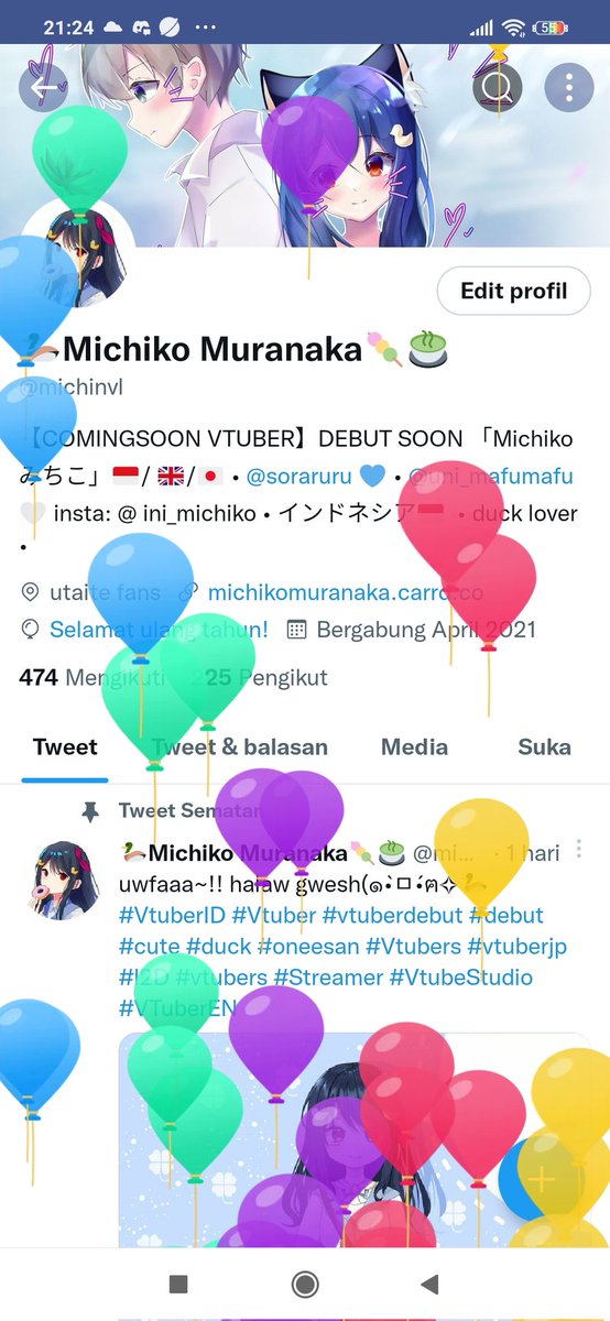 michinvl's tweet photo. belum sempat upload balon balon nya wkwkwk mau upload https://t.co/b8gwNN2FLg