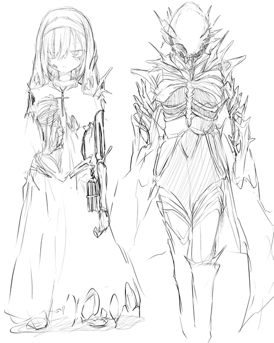 来年描きたいなって思ってる漫画に出そうと思ってるキャラ 